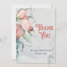 Waterverf Winter Holiday Poinsettia