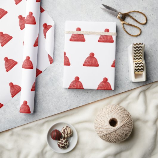 Waterverf winter pet. Kerstvakantie Cadeaupapier (Crafts)