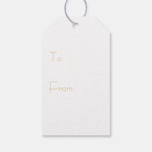 Waterverf Winter Scene Cadeaulabel (Achterkant)