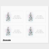 Waterverf Winter Tree Vignette Tree Labels (Vel)