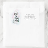 Waterverf Winter Tree Vignette Tree Labels (Tas)