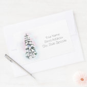 Waterverf Winter Tree Vignette Tree Labels (Envelop)