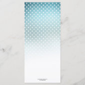 Waterverf Winter Wonderland Kerstmenu Menu (Achterkant)