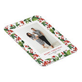 Waterverf Winterbessen Vrolijk Kerstfeest Foto Magneet (Rechterzijde)