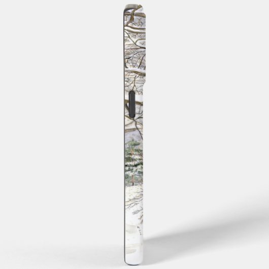 Waterverf winterbrug Case-Mate iPhone case (Achterkant / Rechts)