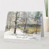 Waterverf winterbrug kaart (Voorkant)