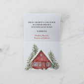 Waterverf winterherten feestdagen kaart (Binnen)