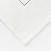 Waterverf winterkerstkabouter fleece deken (Hoek)