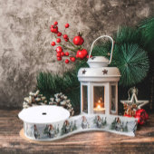 Waterverf winterkerstkabouter lint