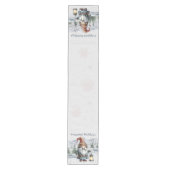 Waterverf winterkerstkabouter medium tafelloper (Voorkant)