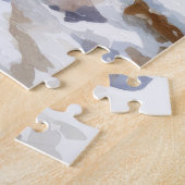 Waterverf Winterlandschap Kersttrein Legpuzzel (Zijkant)