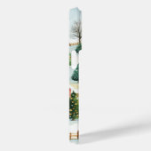 Waterverf winterlandschap met brandbomen Case-Mate iPhone case (Achterkant / Rechts)