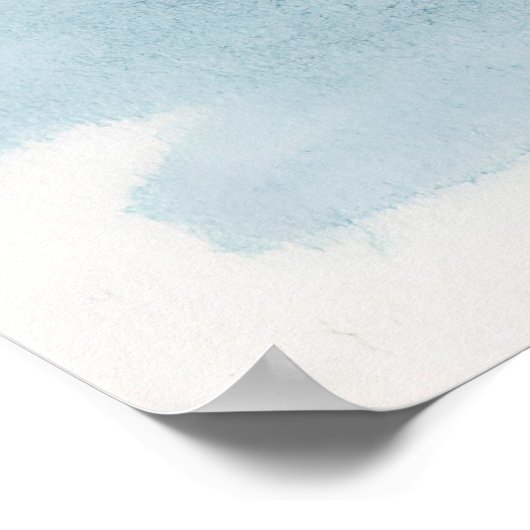 Waterverf winterlandschapsillustratie poster (Hoek)