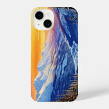 waterverf winterochtend Telefoonhoes