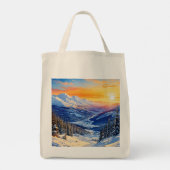 waterverf winterochtend, zonsopgang, Tas (Achterkant)