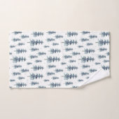 Waterverf winterpingboompatroon bad handdoek (Handdoek)