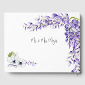 Waterverf Wisteria Blooms gastenboek (Achterkant)