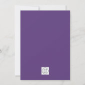 Waterverf Wisteria Corporate Logo | Bat Mitzvah Kaart (Achterkant)