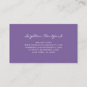 Waterverf Wisteria en Greenery Visitekaartje (Achterkant)