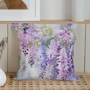 Waterverf Wisteria Fluisteringen Kussen