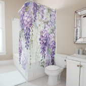 Waterverf Wisteria fluistert Douchegordijn (In situ)