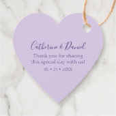 Waterverf Wisteria Hartelijk dank | Weddenschap Bedankjes Labels (Achterkant)