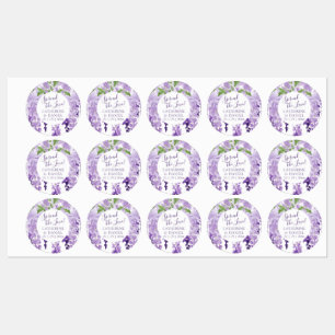 Waterverf Wisteria Wedding Spread The Love Script Labels