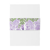 Waterverf Wisteria Wedding Uitnodigingen Wikkel (Achterkant Voorbeeld)