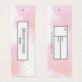 Waterverf Wit Branding Hang label | Zwart Mini Visitekaartjes (Voorkant /achterkant)