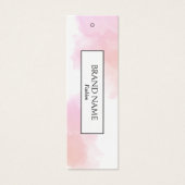 Waterverf Wit Branding Hang label | Zwart Mini Visitekaartjes (Voorkant)