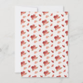 Waterverf wit paard rozen Derby Vrijgezellenfeest Kaart (Achterkant)