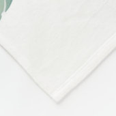 Waterverf Wit Polar Beer Bloemen Fleece Deken (Hoek)