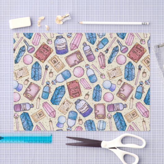 Waterverf Witchy Pattern Tissuepapier (Craft)