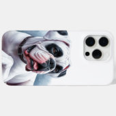 Waterverf Witte Boxer Hond Case-Mate iPhone Case (Achterkant (horizontaal))