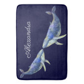 Waterverf Witte houtnaam Badmat (Voorkant Verticaal)