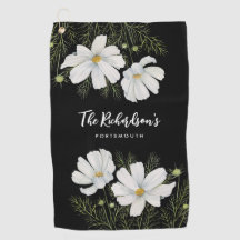 Waterverf Witte Kosmos Bloemen Botanische Schilder