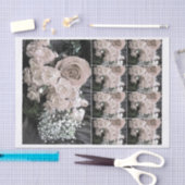  Waterverf Witte rozen babei adem Tissuepapier (Craft)