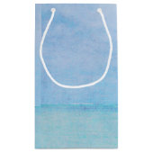 waterverf witte vuurtoren met zeilboot klein cadeauzakje (Achterkant)