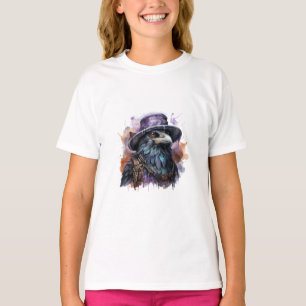 Waterverf Wizard Raven Bird T-shirt