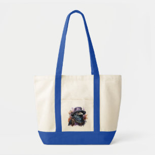 Waterverf Wizard Raven Bird Tote Bag
