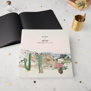 Waterverf Woestijn Cactus Boho Bruiloft Gastenboek
