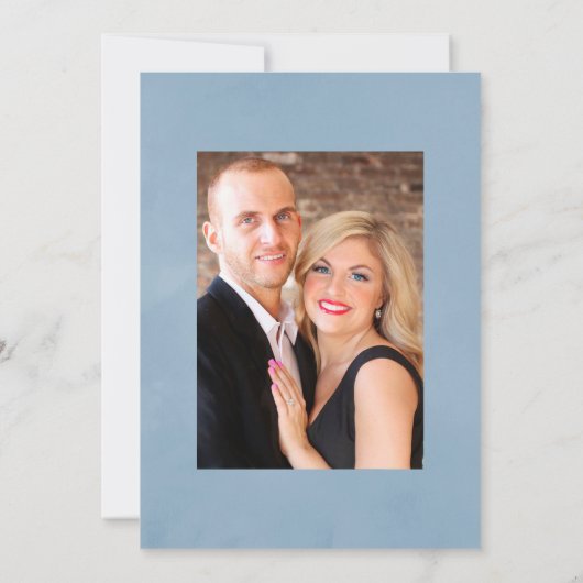 Waterverf Woestijn Cactus Succulenten Trouwfoto Kaart (Achterkant)