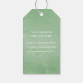 Waterverf-woestijncactus Succulenten Cadeaulabel (Achterkant)