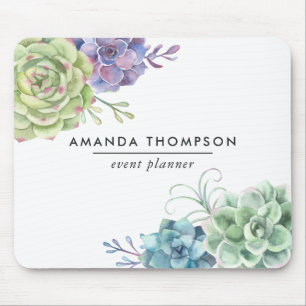 Waterverf-woestijncactus Succulenten Muismat