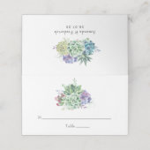 Waterverf woestijnCactus Succulents Wedding (Buitenkant ongevouwen)