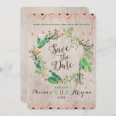 Waterverf woestijncactus Wedding Save the Dates Save The Date (Voorkant / Achterkant)