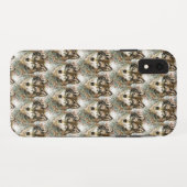 Waterverf Wolf Head, grijze zwarte kleuren Case-Mate iPhone Case (Achterkant (horizontaal))