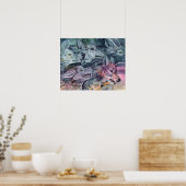 Waterverf Wolf Pack Poster (Keuken)