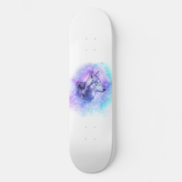 Waterverf Wolf Skateboard