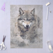 Waterverf Wolf Tissuepapier (Craft)